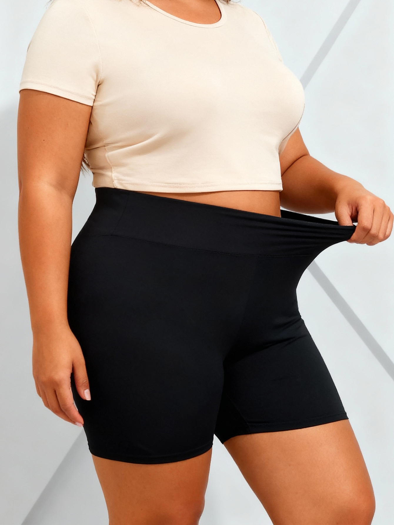 Plus Size Biker Shorts