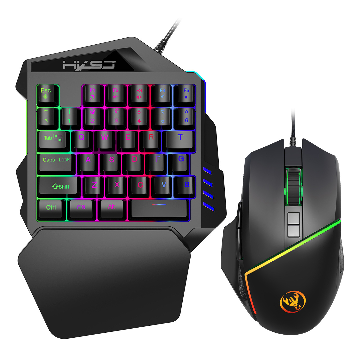 One-handed tastatur Left-handed Suit Compact Mini bærbar - Bilde 1