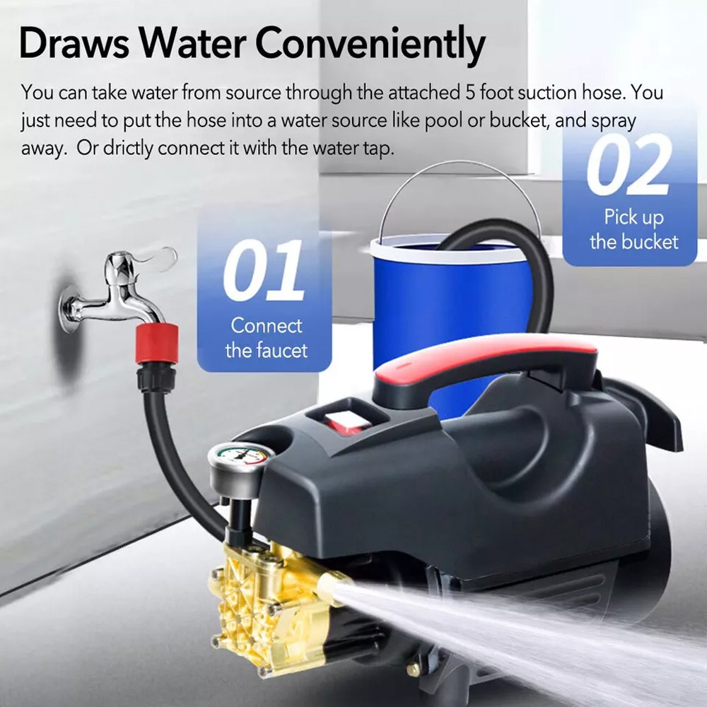 3500W High Pressure Car Washer Commercial Washing Machine Water Cleaner 140 Bar — image 4