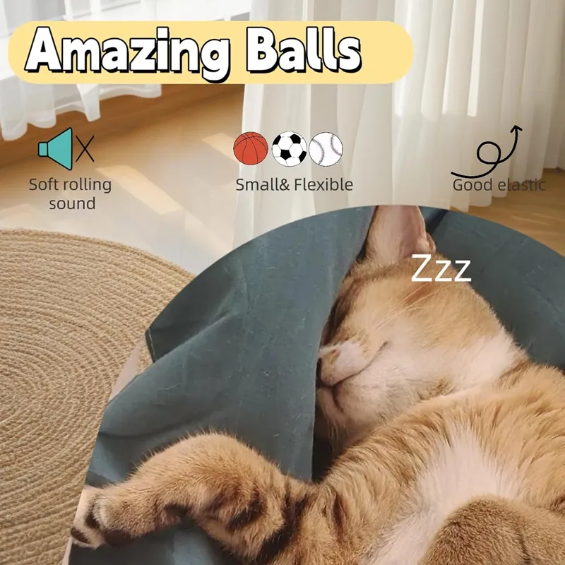 Cat Toys, Self-entertainment Balls, Feather Bouncy