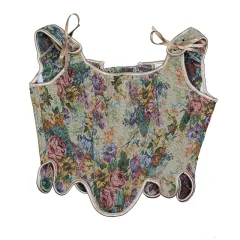 Women's French Peony Retro Vest European And American Style Corset - Grey - View 1