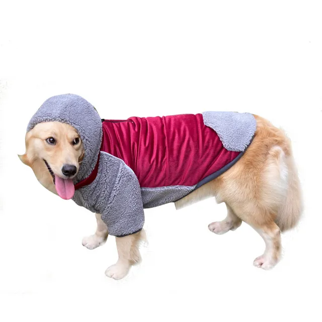 Detachable Pet Clothes Double sided Dog Clothes Red - Shop at LoveMi