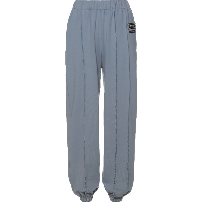 Title 5, Street retro high waist beam pants