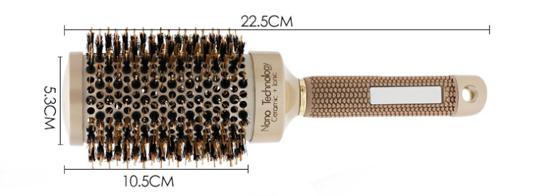 SUPRENT Round Brush with Boar Bristles & Ionic Roller.