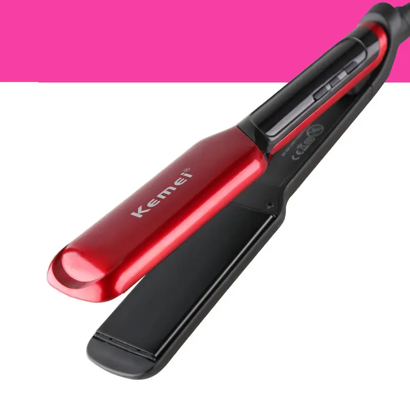 Thermostat Hairdresser Curling Iron Hair Straightener LCD Digital