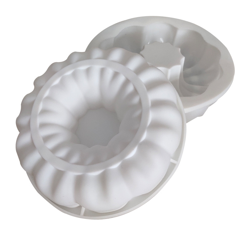 Title 4, White Silicone Mousse Cake Mould