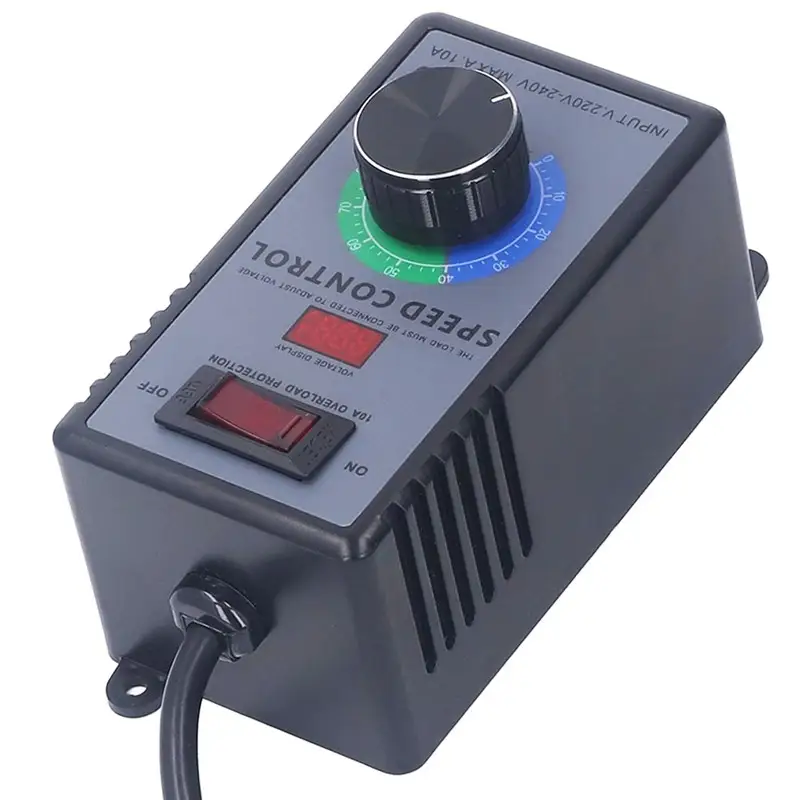 Motor Speed Controller S Witch AC 220V-240V Real-time Voltage Display UK Plug