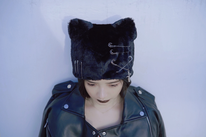 Original Handmade Plush Cat Ears Plush Hat