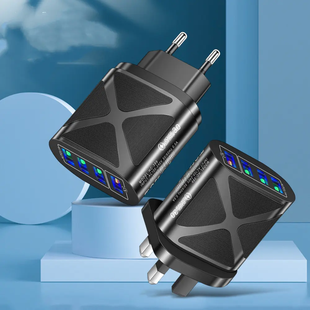 Fast Mobile Phone Charger with Multiple