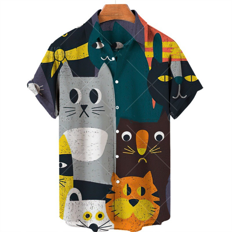 Title 2, Shirts met dierenknopen voor heren en dames. Un...