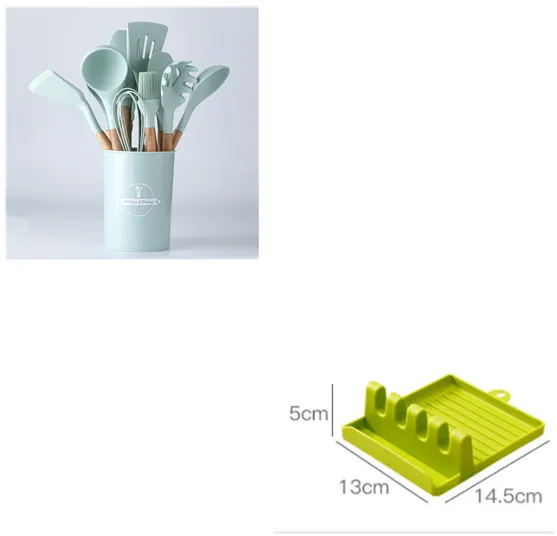 Silicone kitchenware set Light Green B Set - Shop at LoveMi