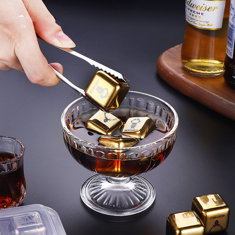 Title 6, 304 Stainless Steel Food Grade Metal Ice Cubes