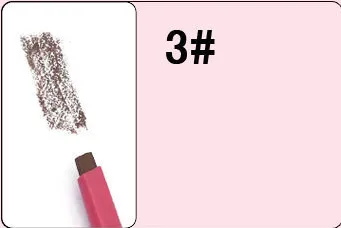 Auto-rotating Square Machete Eyebrow Pencil Set - Medium Coffee