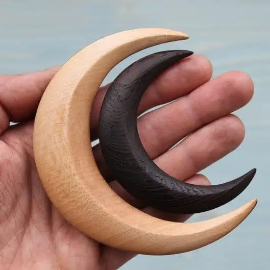 Moon Hairpin Crescent Thick Hair Styling