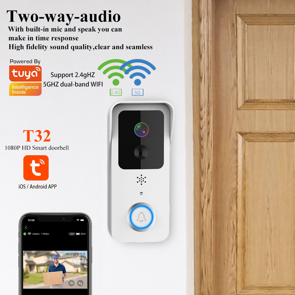 Graffiti Smart Home 5G Video Voice Visual Doorbell - Image 24