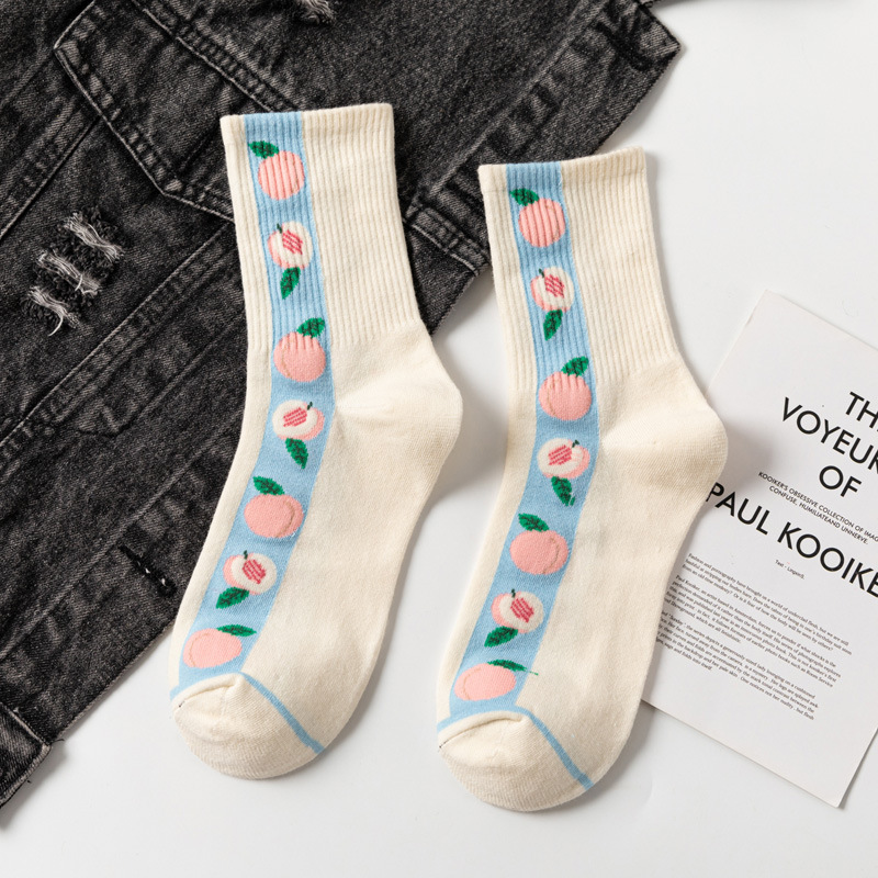 Title 4, Fruit pineapple strawberry cute socks