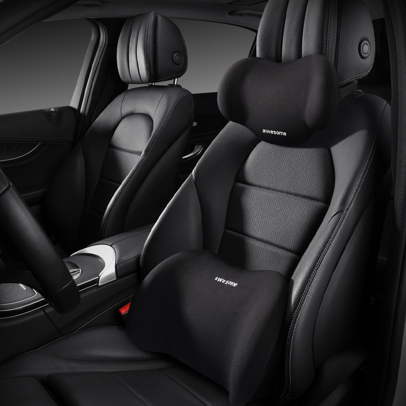 Memory Foam Car Seat Cushion- Ergonomic Seat Pad With Coccyx Relief, Comfortabl