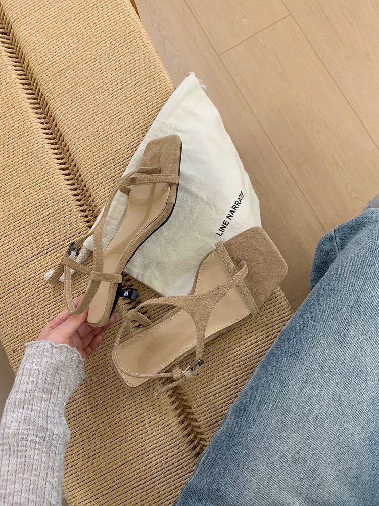 Suede Thong Sandals, picture 2 of 2