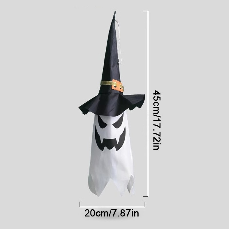 3 & 6x Halloween LED Ghost Witch Hat Light Outdoor Garden Prop Party Hanging — image 9