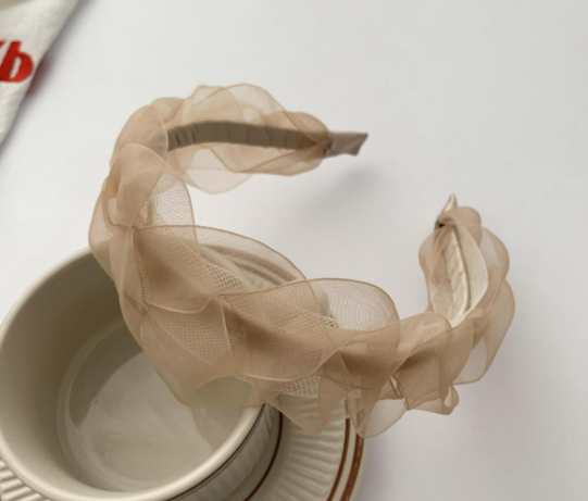 Super Fairy Mesh Headband Female Face Wash Highend Headwear Hairpin  Hair Accessories — foto 7