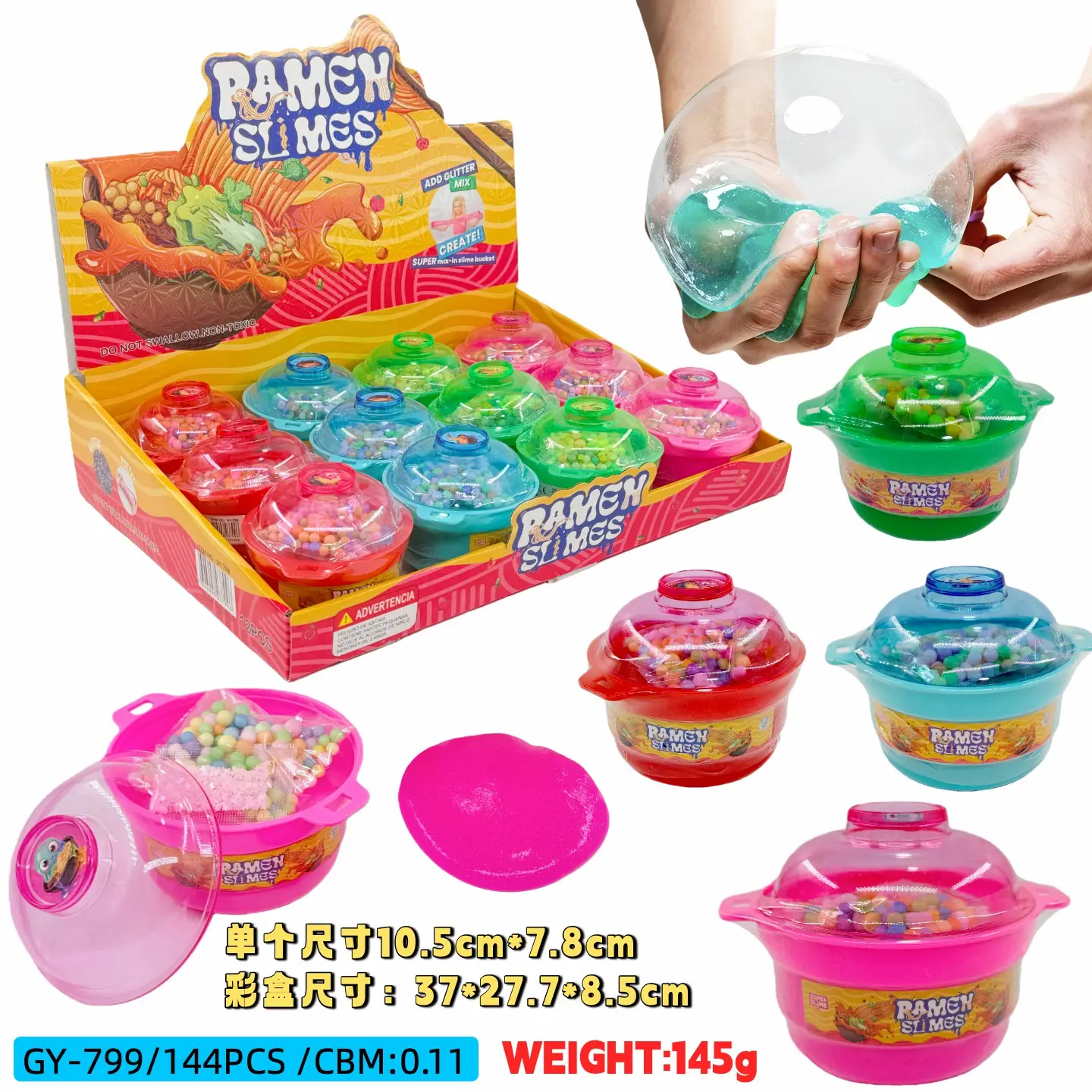 Ramen Pot Style DIY Slime Toy
