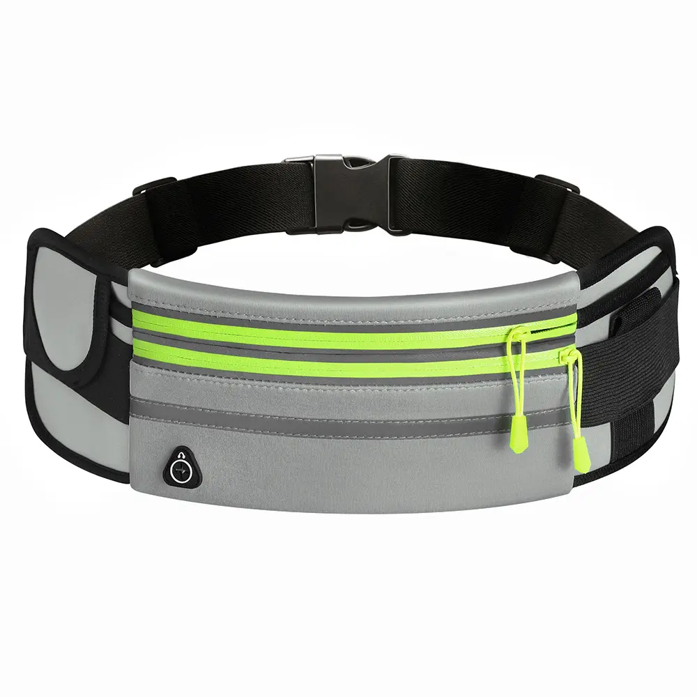 Double Zippers Waist Bags Waterproof Sports Running
