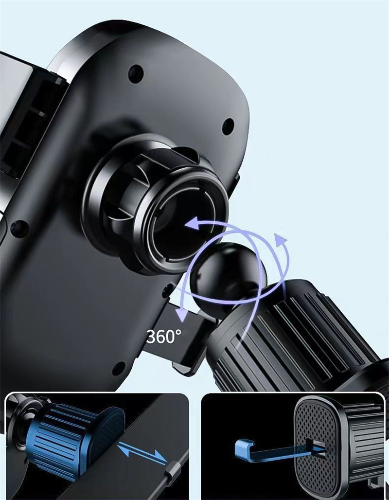 Vehicle Mobile Phone Support Frame Gravity Linkage Horizontal And Vertical Oblique Fixed Navigation Frame Air Outlet Universal - Image 6