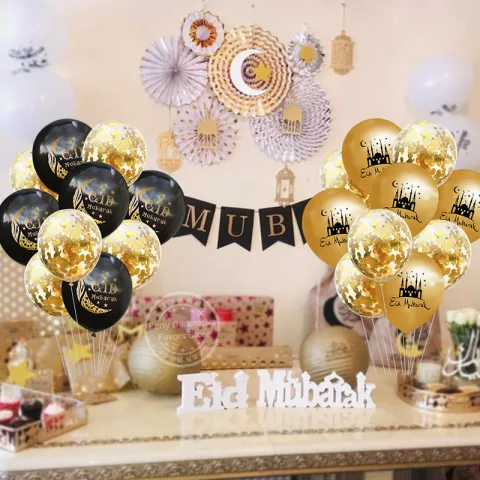 Eid Mubarak Latex Balloon Ramadan Kareem Decoration Festival Party