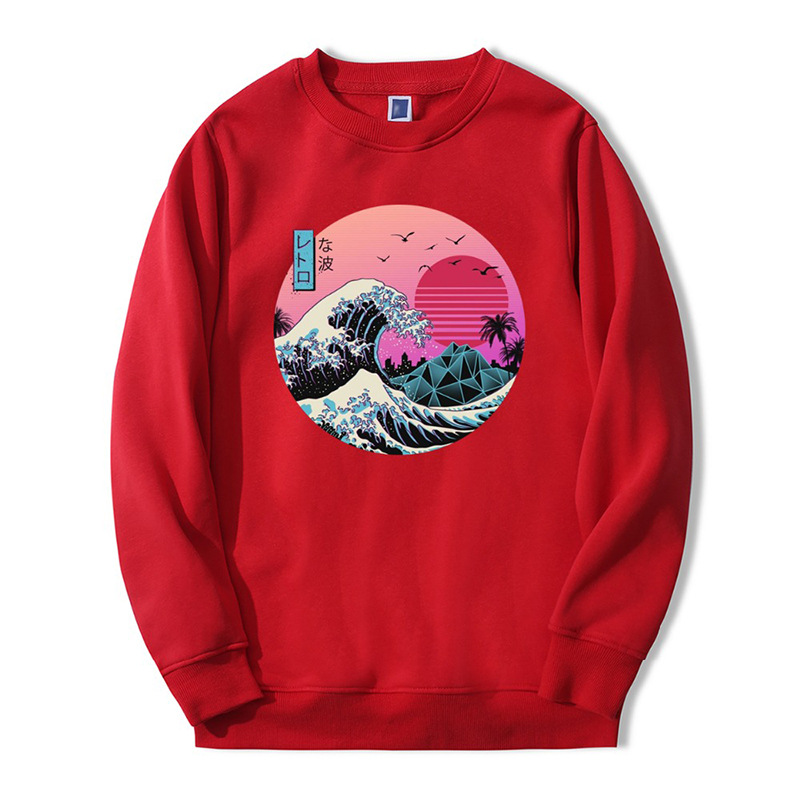 Title 5, The Great Retro Wave Japanese Anime Crew Neck S...