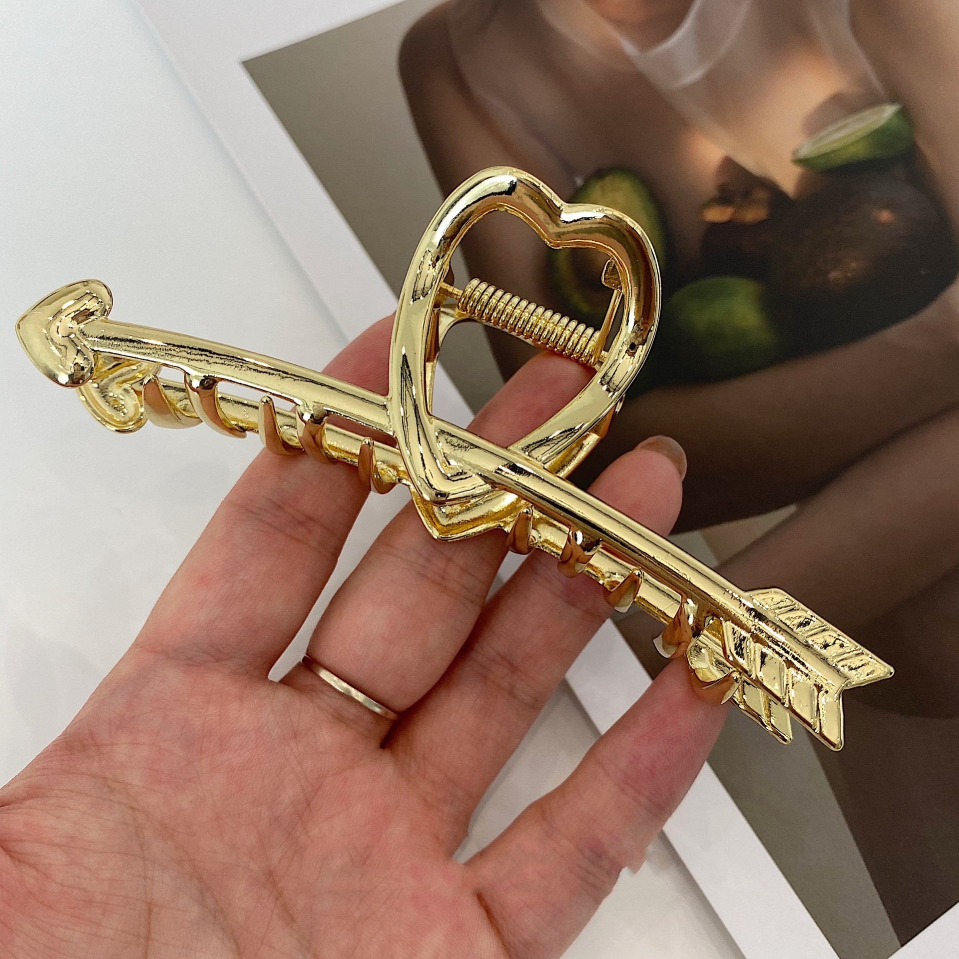 The New One Arrow Through The Heart Metal Gripping Headgear