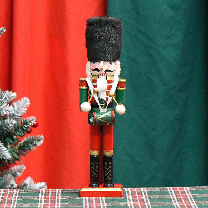 Title 15, Wooden Nutcracker In Traditional Uniform Handma...