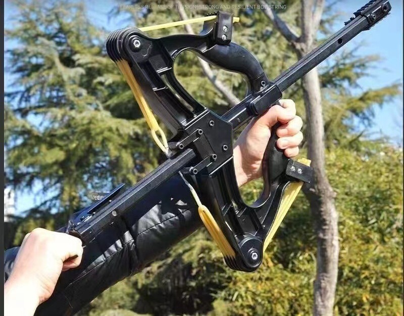 Mini Compound Bow Laser Sight Archery Ball Launcher Rapid Steel Balls Shooting