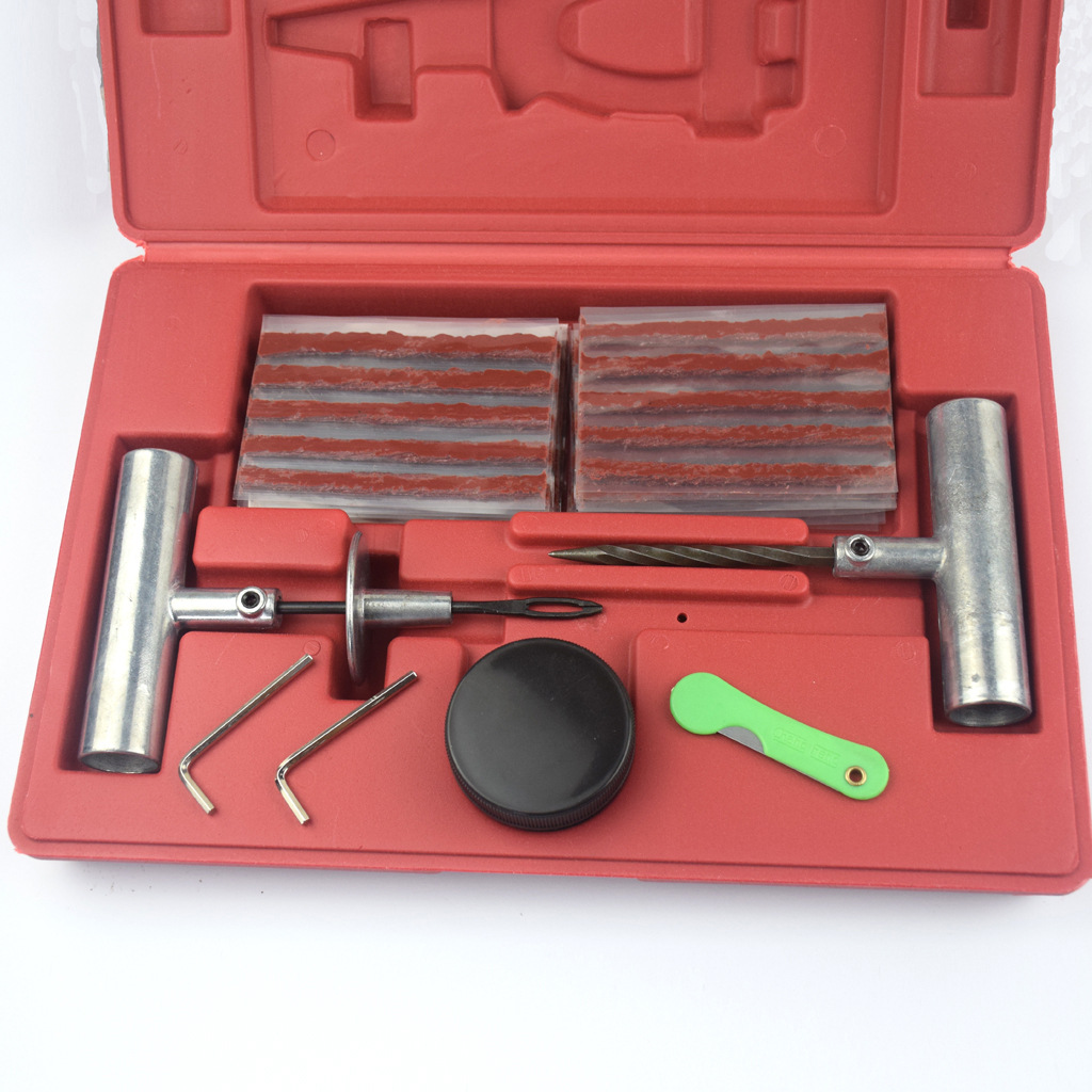 57pc Tire Repair Kit Diy Flat Car Truck Motorcycle Home - Miniatyr 5