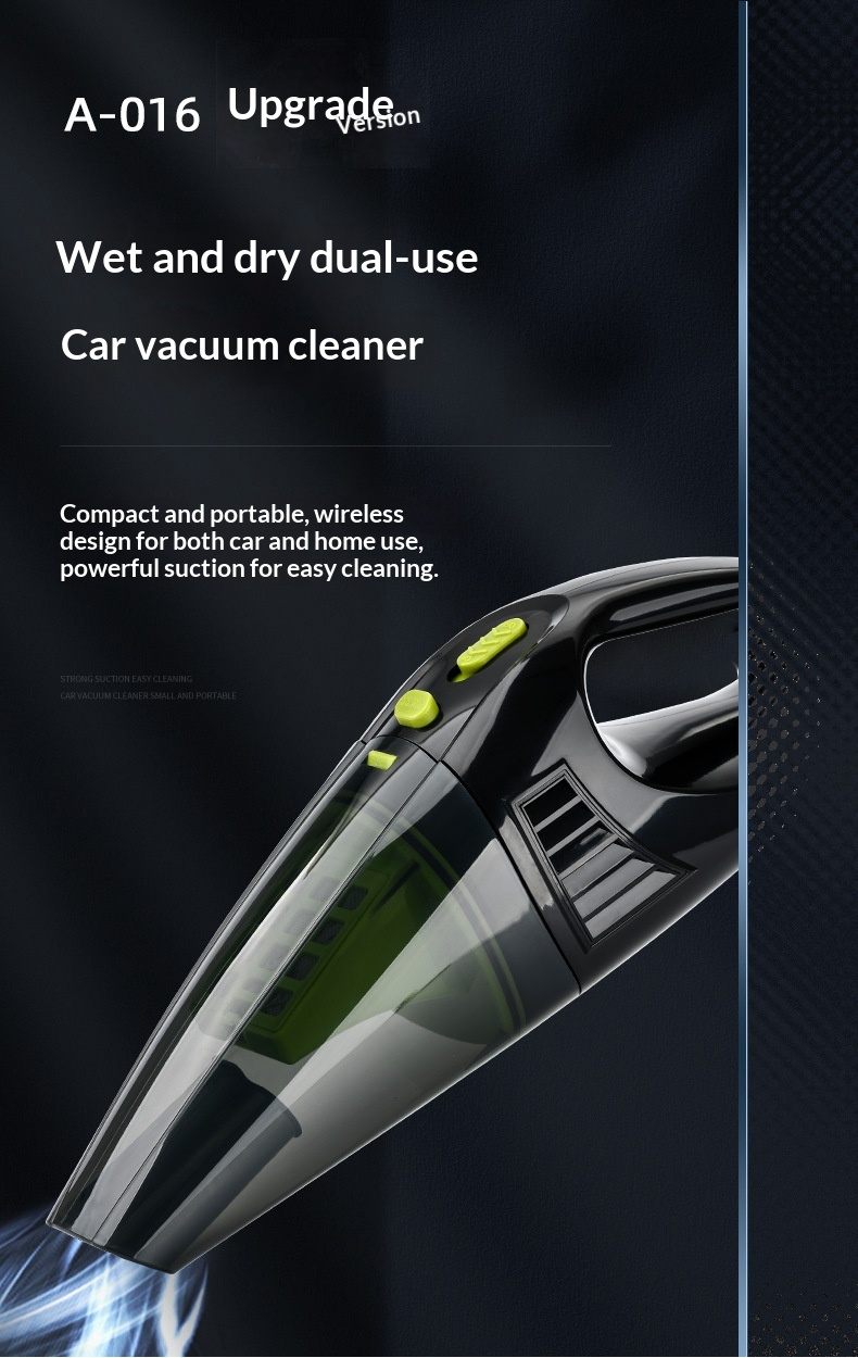 High Power Cordless Handheld Mini Vacuum Cleaner, Strong Suction Wet Dry Vacuum For Car & Household