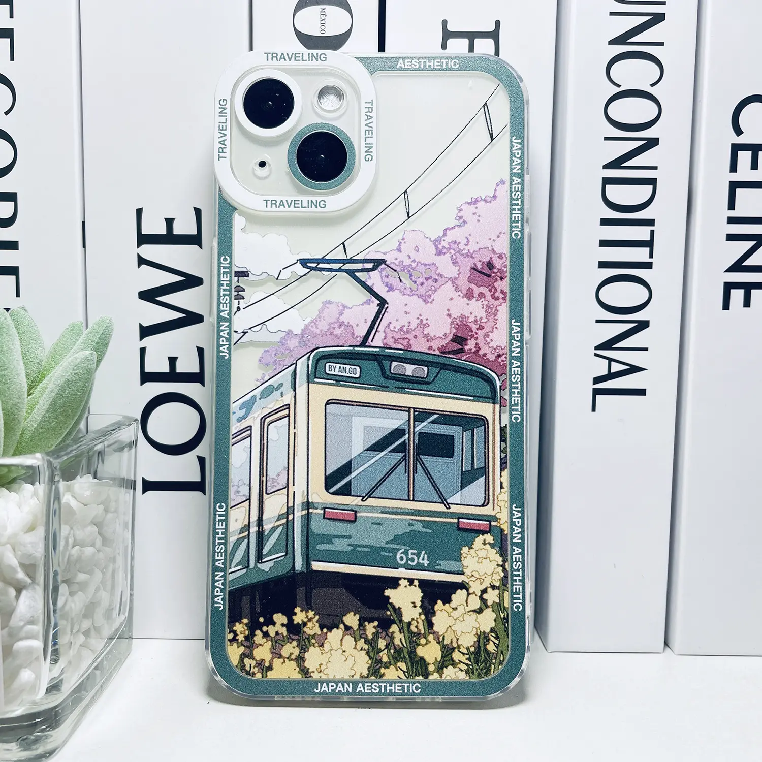 Japanese Anime Snow Mountain Transparent Phone Case