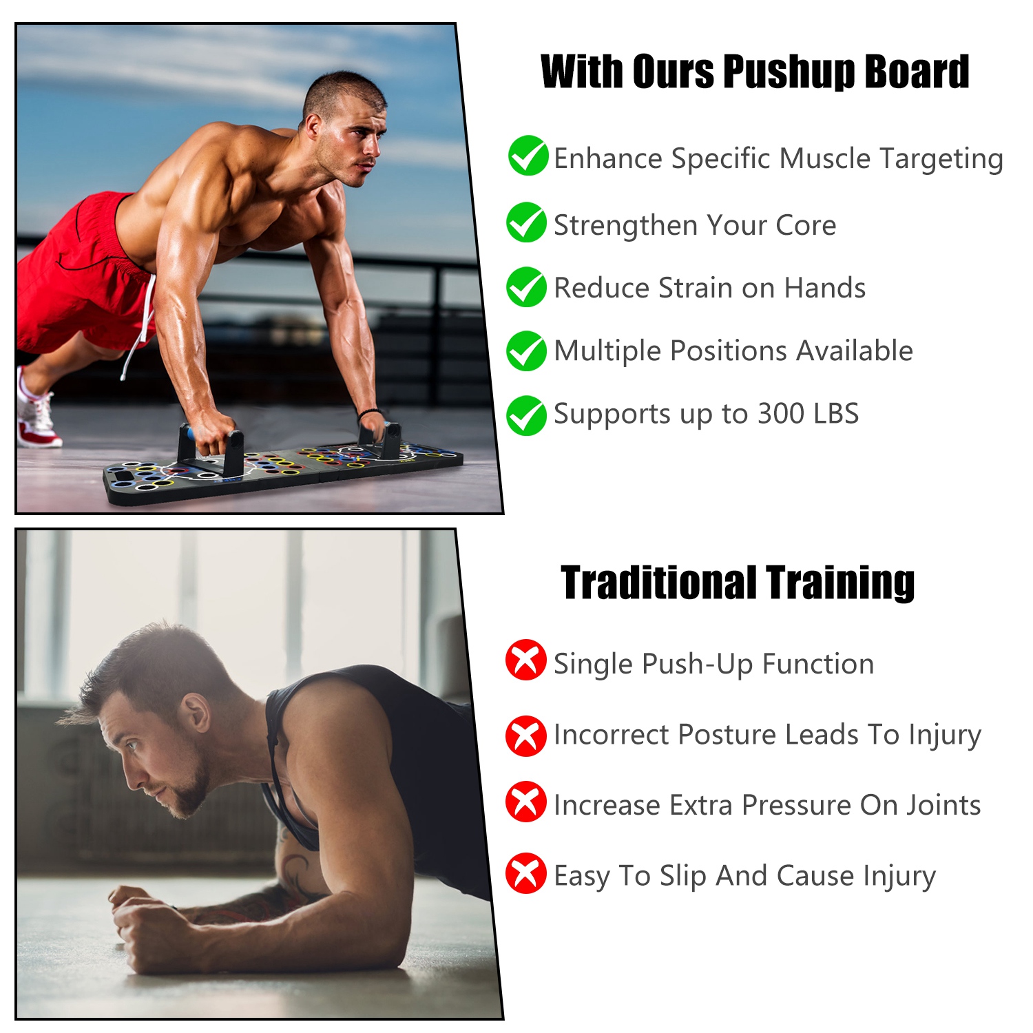 Multifunctional Push Up Board Home Strength Training Equipment With 15 Fitness Accessories Pilates Bar Resistance Band Roller Wheel Full Body Workout Home Gym Equipment — foto 9
