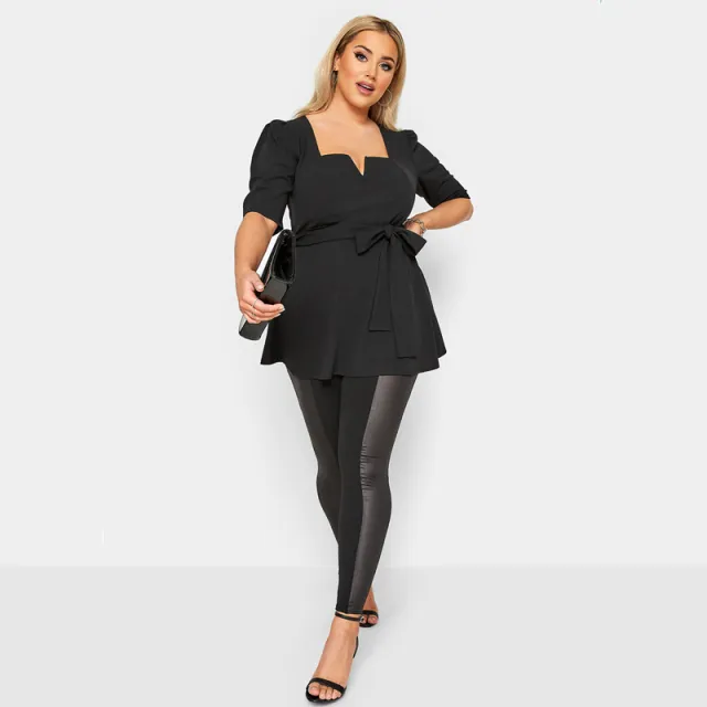 Fashion Trend Waistband Top For Women In Summer Black - Shop at LoveMi
