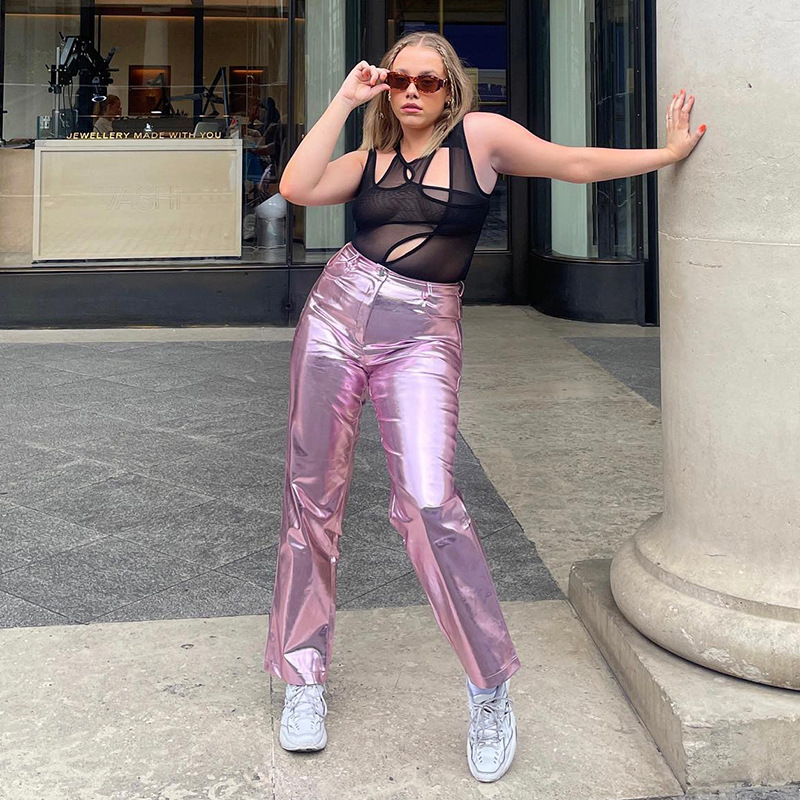 New Fashion High waist Casual Pants Pink - Shop at LoveMi