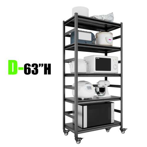 Storage Shelving Unit 5-Tier Adjustable 1000 lbs Capacity Heavy Duty 72"H