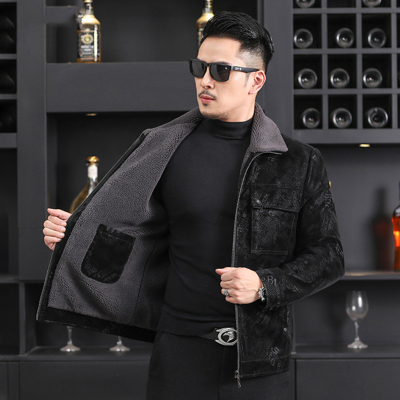Men's Stand Collar Leather Jacket Fashionable And Casual