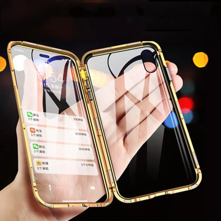 Applicable to IPh14 Double-sided HD Tempered Glass Magnetic Shell