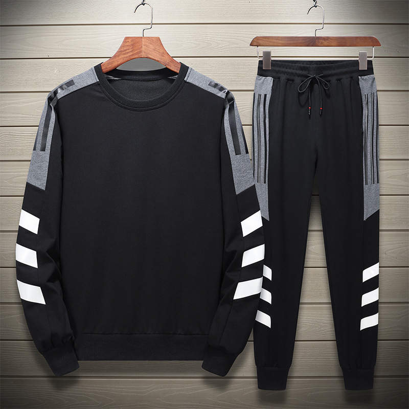 Title 4, Autumn New Plus Size Loose Sports Suit Male You...