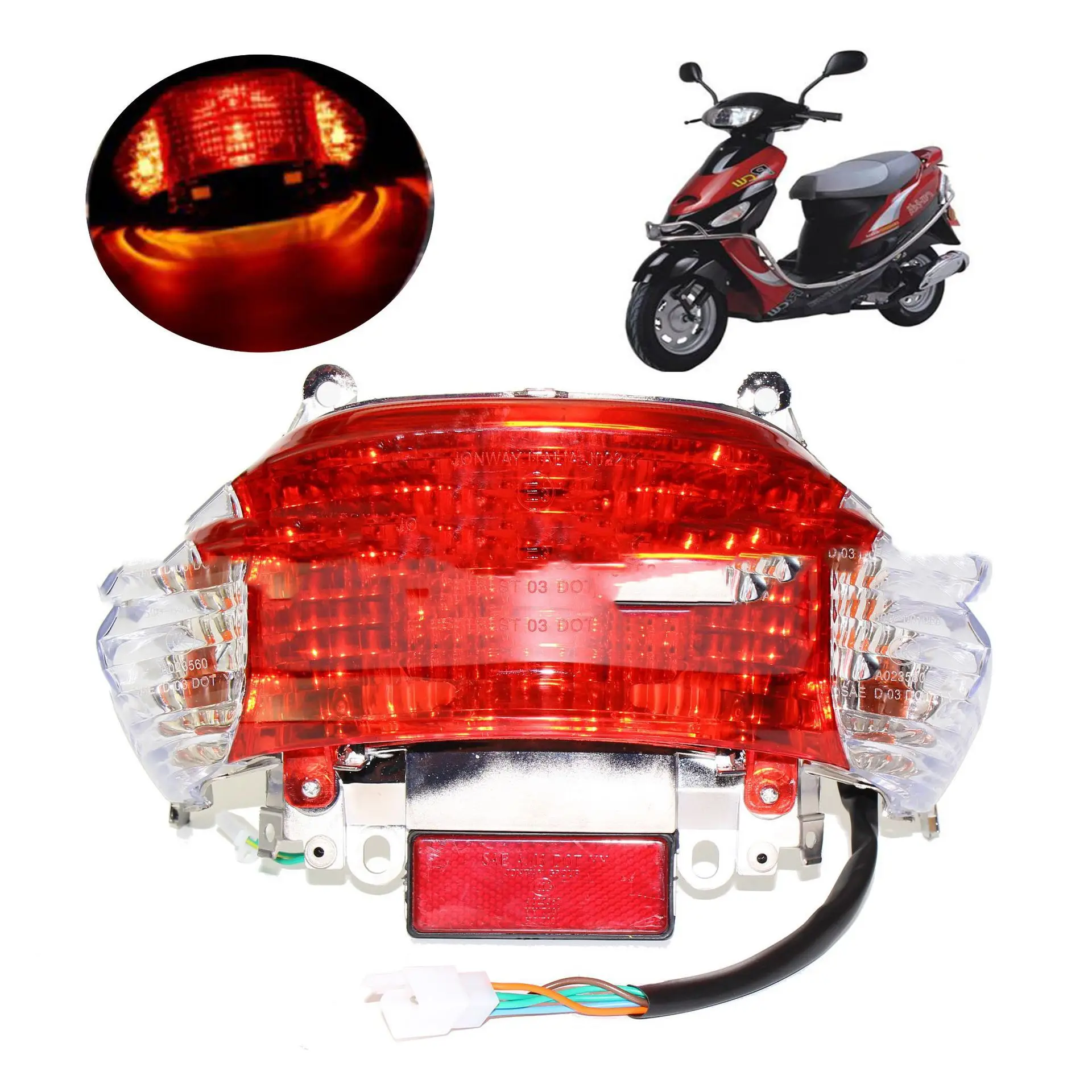 Motorcycle Guangyang 50 Tail Light Kobayashi Hai