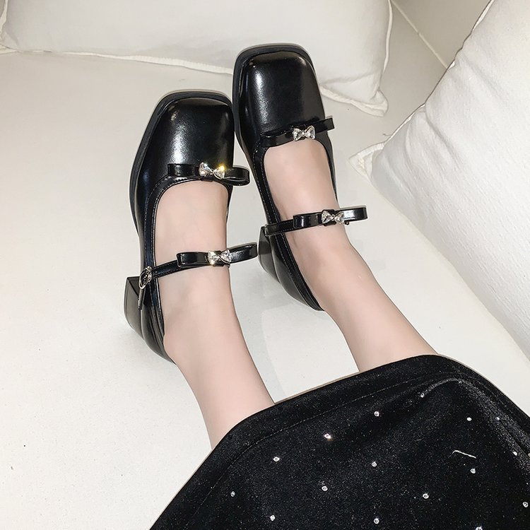 Square Toe Mary Jane Pumps