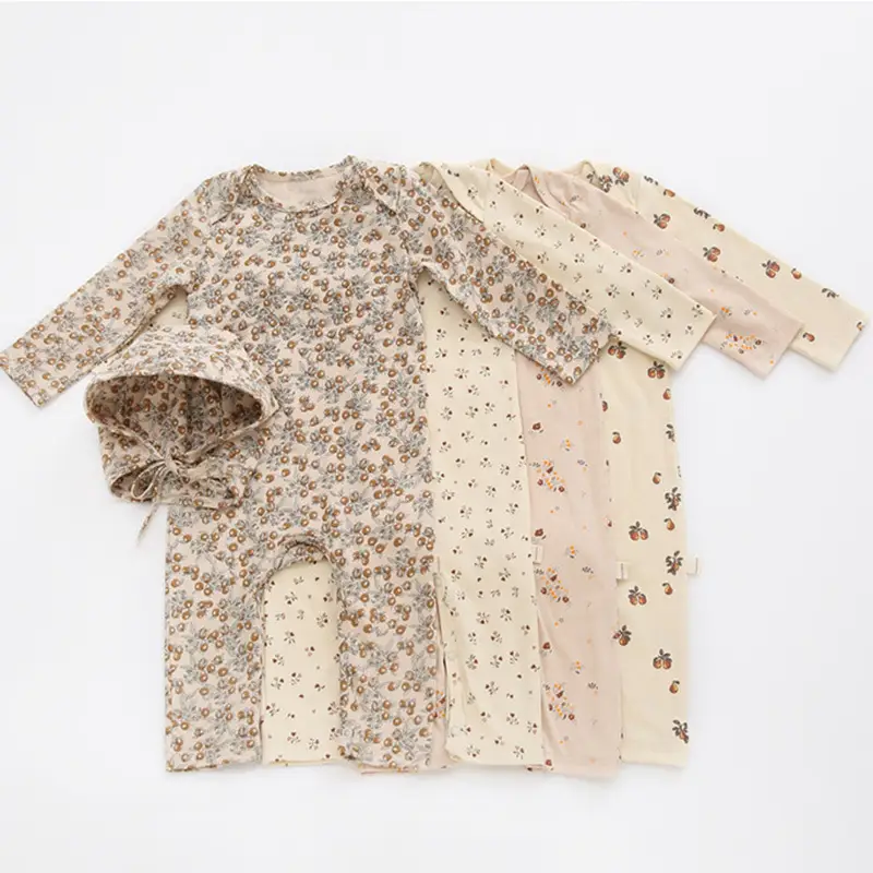 Long-sleeved Cotton Romper For Infants And Young Children