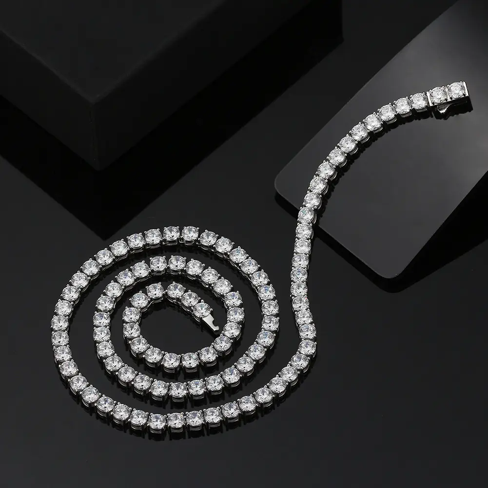 Women's Fashion Zircon 4mm Tennis Chain