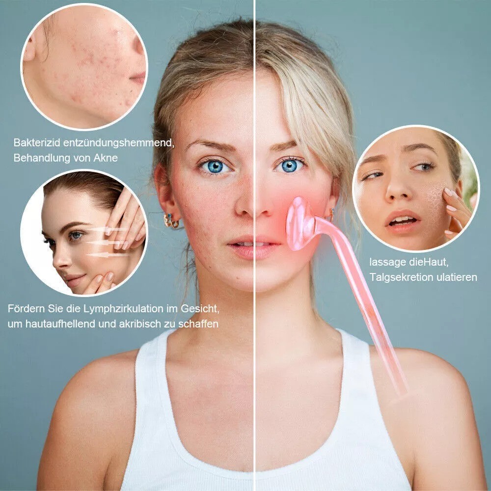 Portable High Frequency Electrotherapy Skin Therapy Wand Machine Acnes Remove