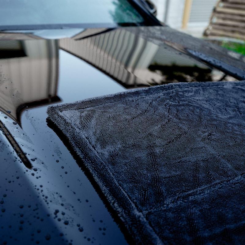 15x15in YISLU Drying Towel  – Super Absorbent Car Drying Towel, Woven With Twisted Microfiber, 1300 GSM High Quality Microfiber 70 30 Mixed Twisted Microfiber