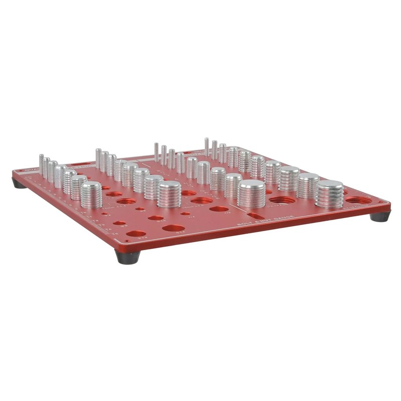 Nut And Bolt Thread Size Checker Metric & Inch 34 Identifier Gauge Board — image 7