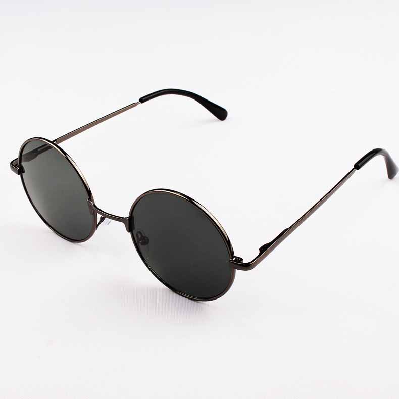 Title 4, Unisex Retro Spring Leg Round Frame Sunglasses